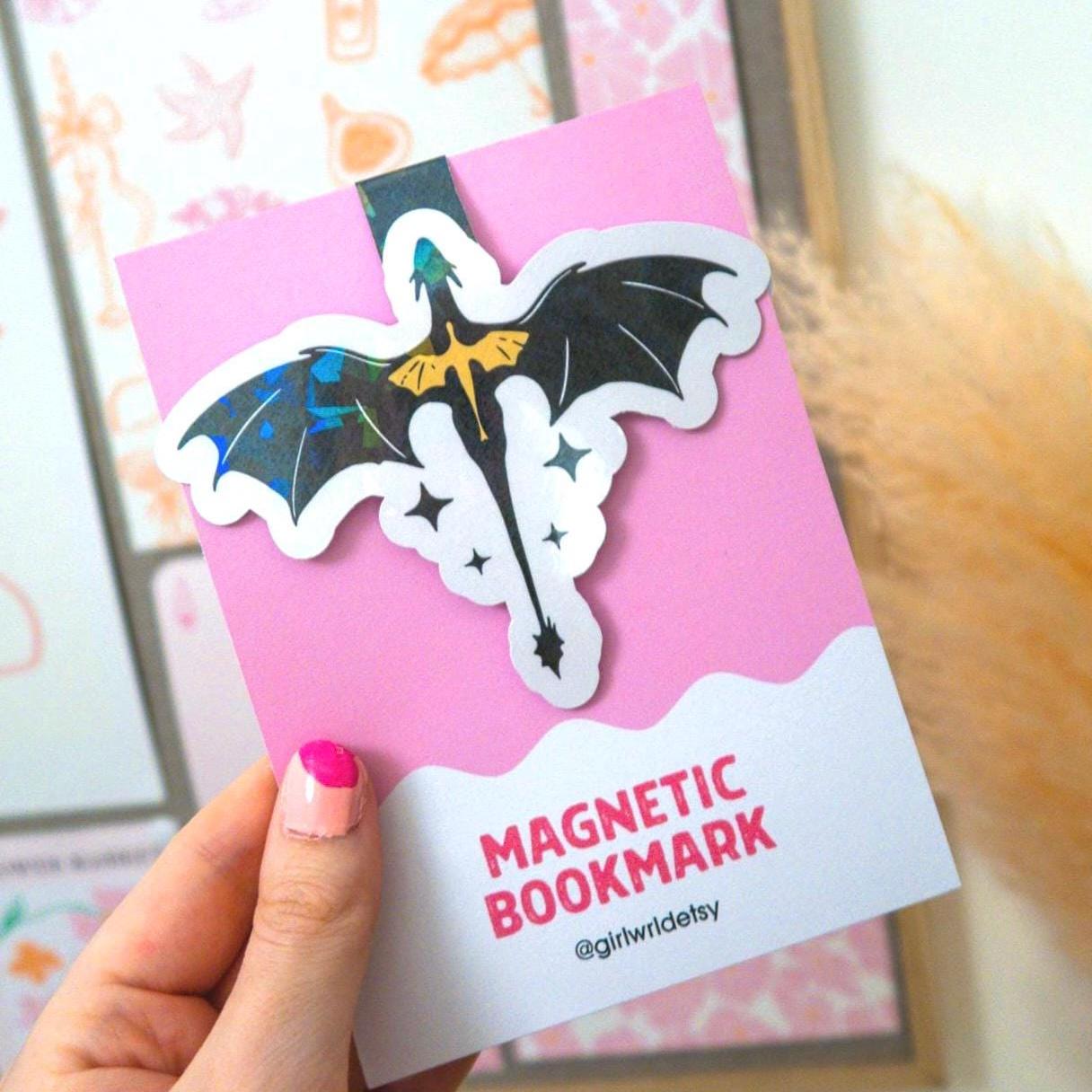 Fourth Wing Dragon Magnetic Bookmark Holographic