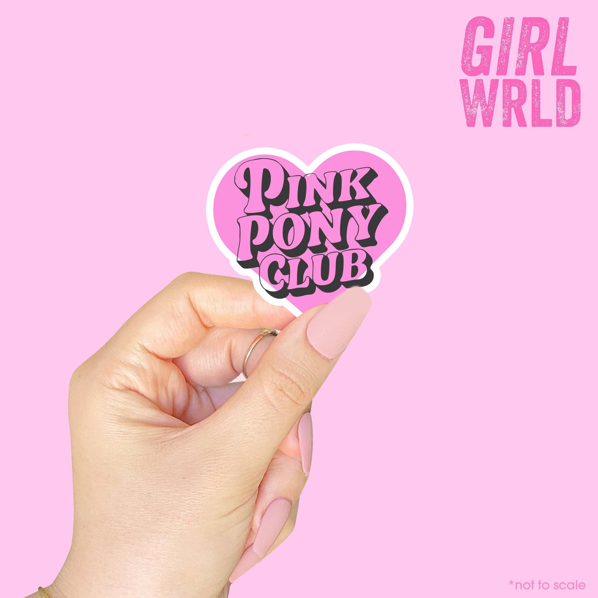CHAPPELL ROAN Pink Pony Club Sticker // Kindle, E-Reader sticker, Laptop Sticker,Girly decal, Waterproof, iPad stickers