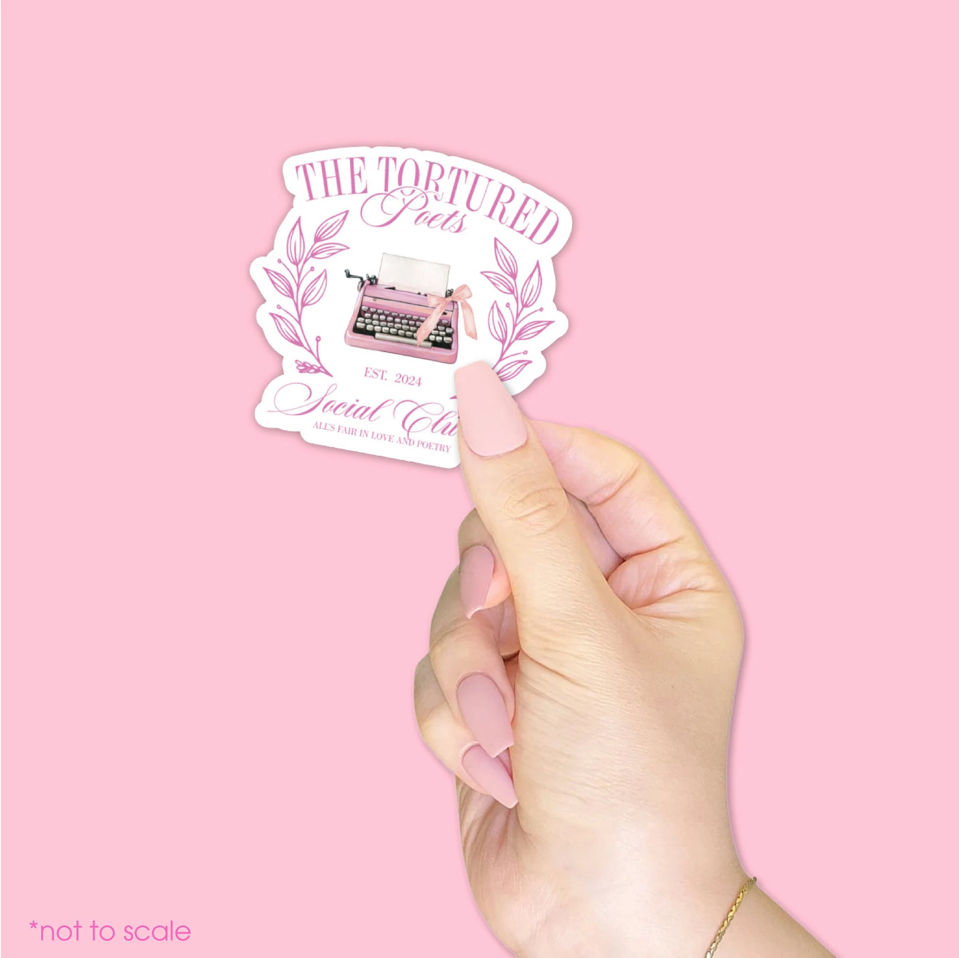 The Tortured Poets Department Sticker TTPD// Kindle, E-Reader sticker, Laptop Sticker,Girly decal, Waterproof, iPad stickers (Copy)