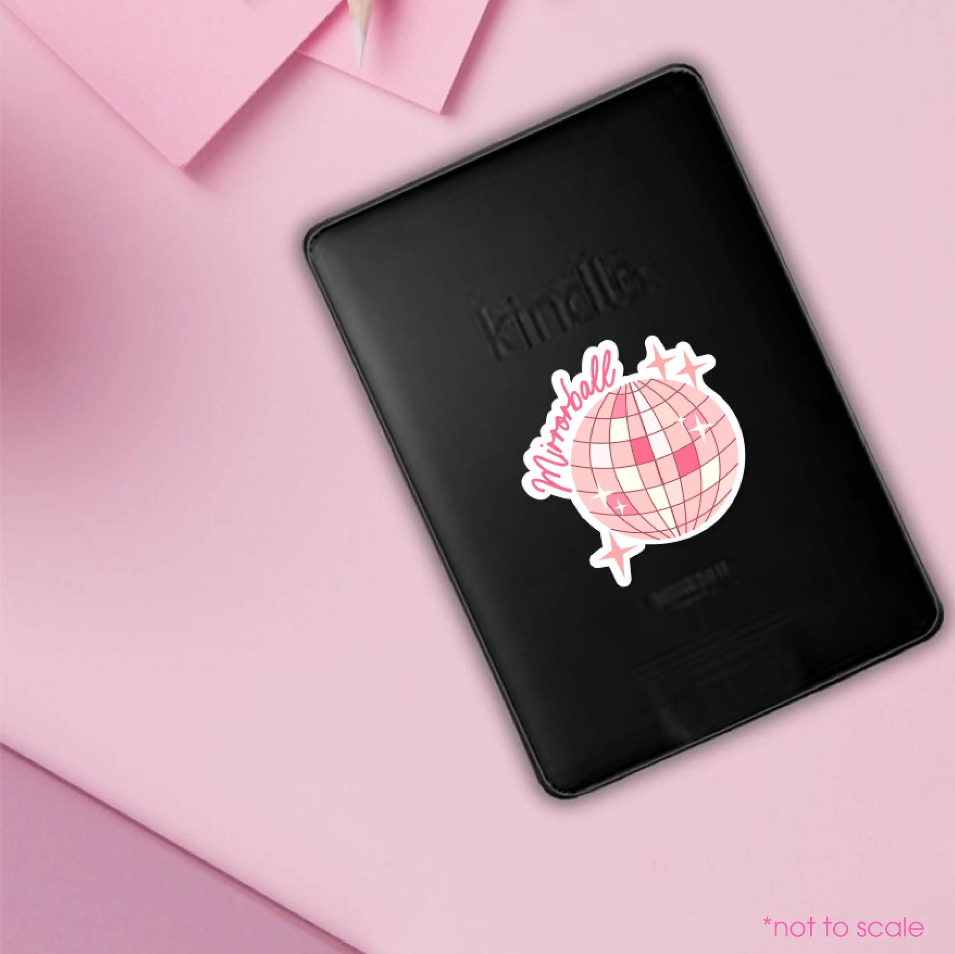 Mirrorball Sticker// Kindle, E-Reader sticker, Laptop Sticker,Girly decal, Waterproof, iPad stickers
