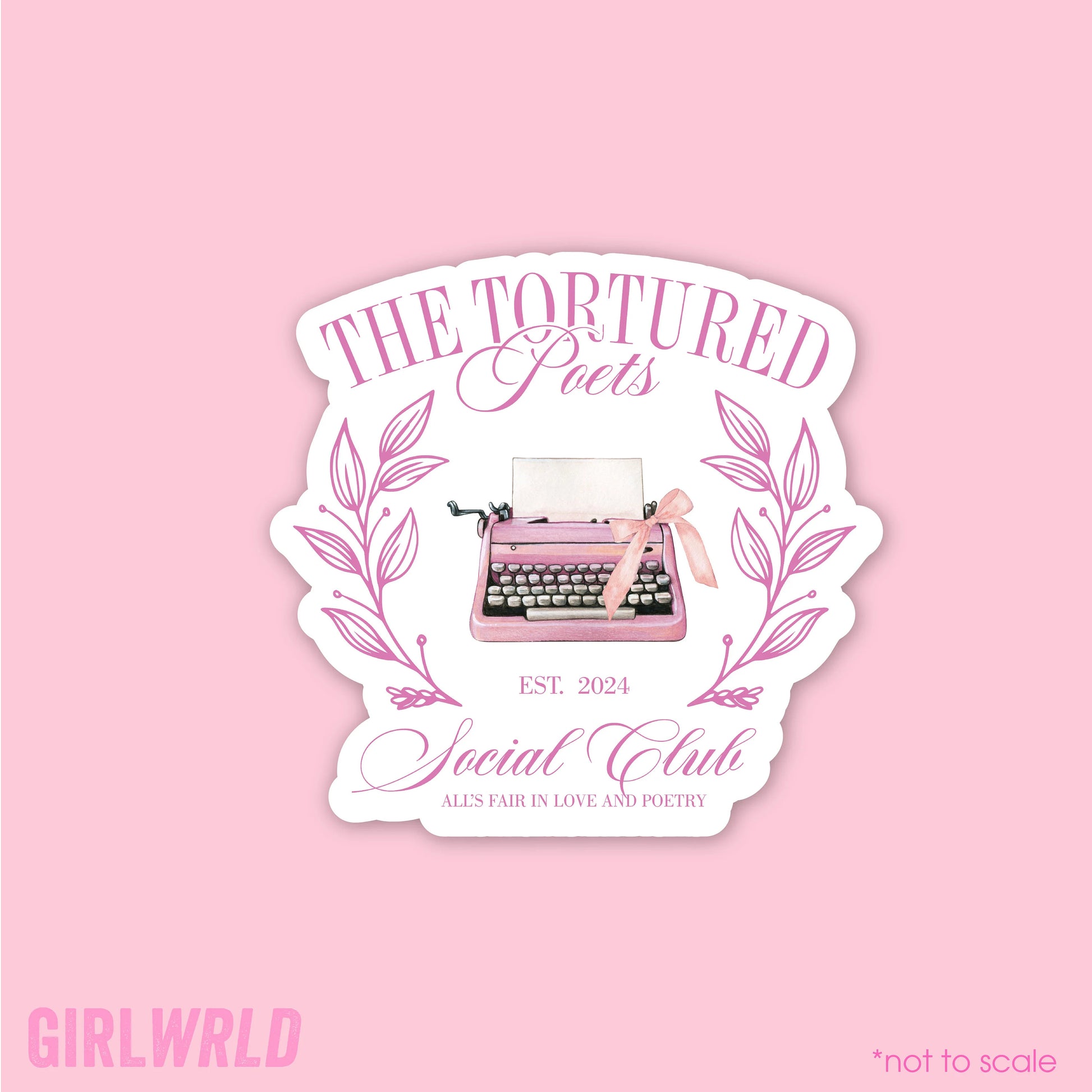 The Tortured Poets Department Sticker TTPD// Kindle, E-Reader sticker, Laptop Sticker,Girly decal, Waterproof, iPad stickers (Copy)