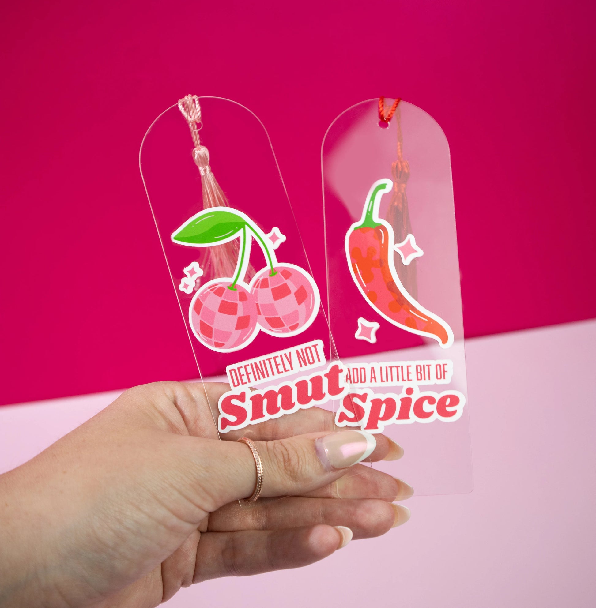 Definitely not smut Funny Bookmark with Tassel