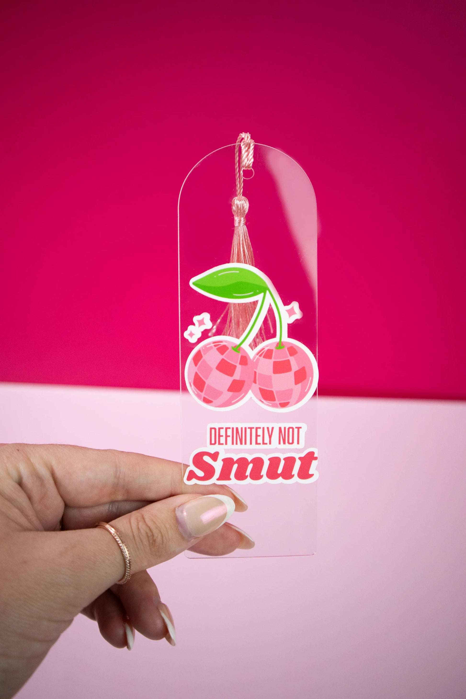 Definitely not smut Funny Bookmark with Tassel