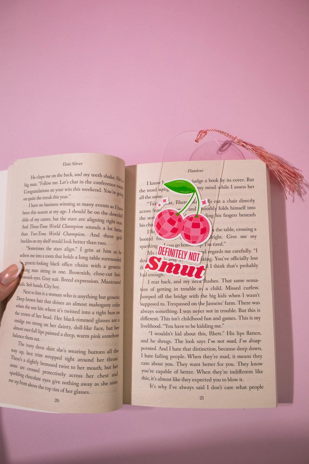 Definitely not smut Funny Bookmark with Tassel
