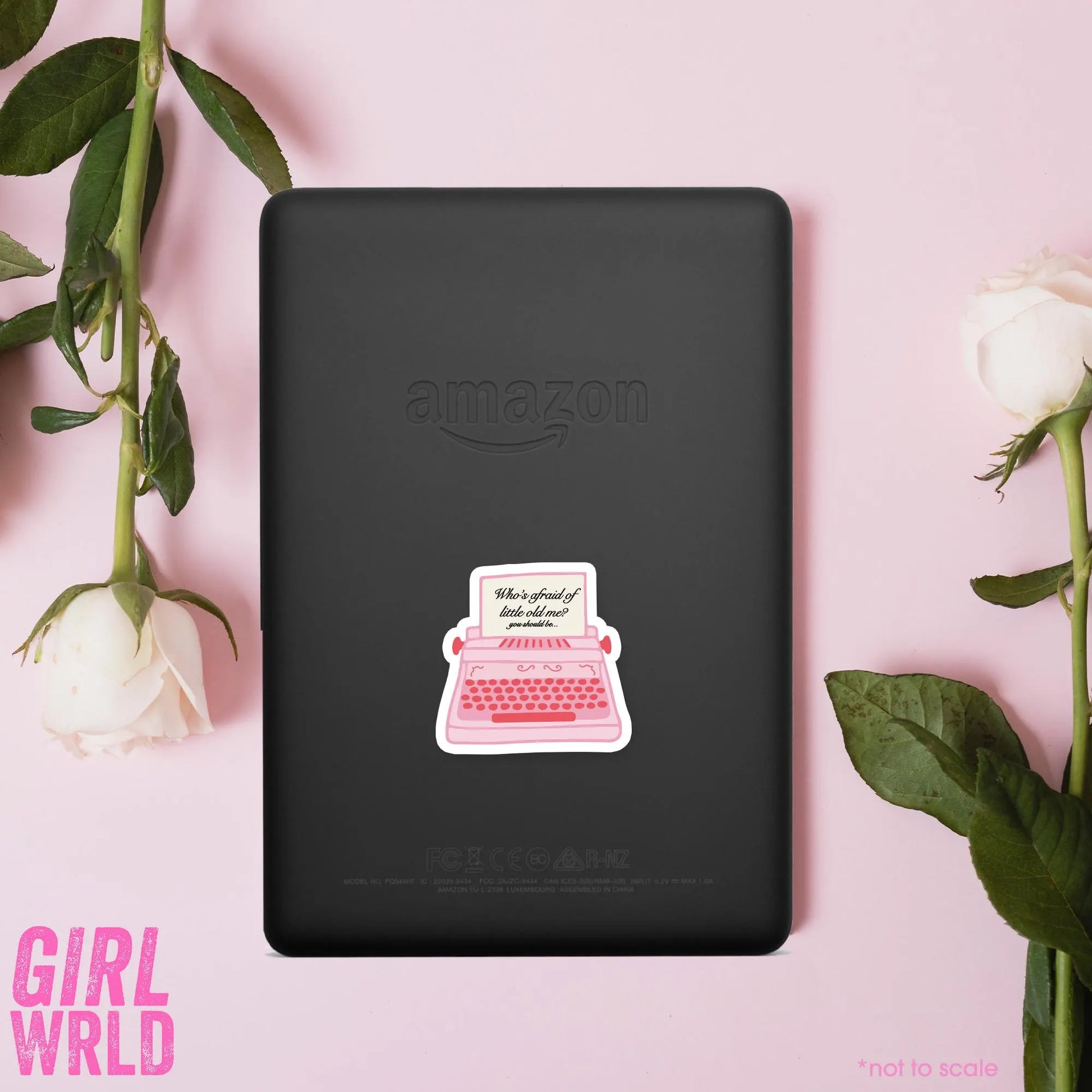 Who's Afraid Of Little Old Me TTPD Sticker// Kindle, E-Reader sticker, Laptop Sticker,Girly decal, Waterproof, iPad stickers