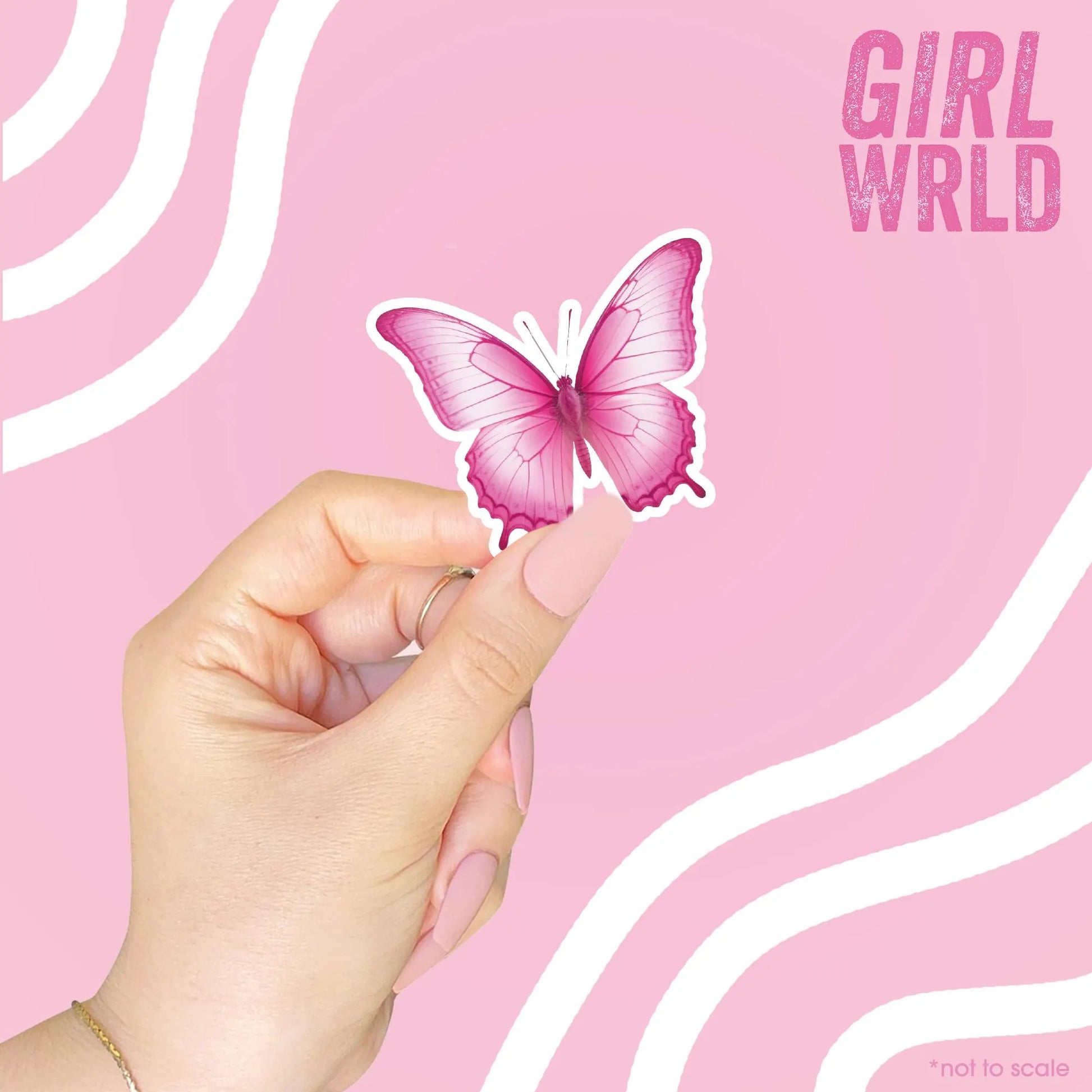 Butterfly Sticker// Kindle, E-Reader sticker, Laptop Sticker,Girly decal, Waterproof, iPad stickers