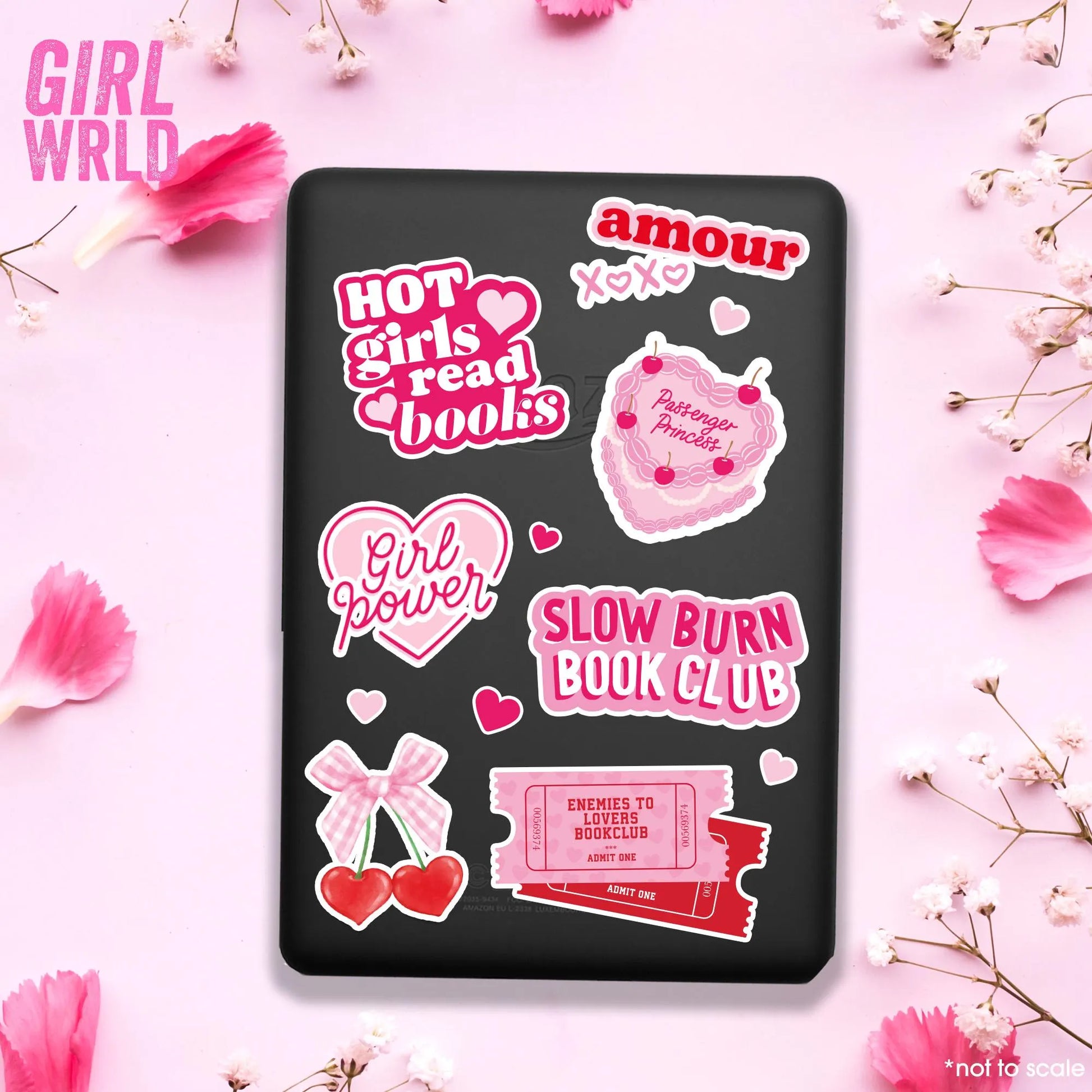 Hot Girls Read Books Unique Sticker, Girly decal, Waterproof, iPad stickers, Kindle Sticker, Girl Accessory, Gift