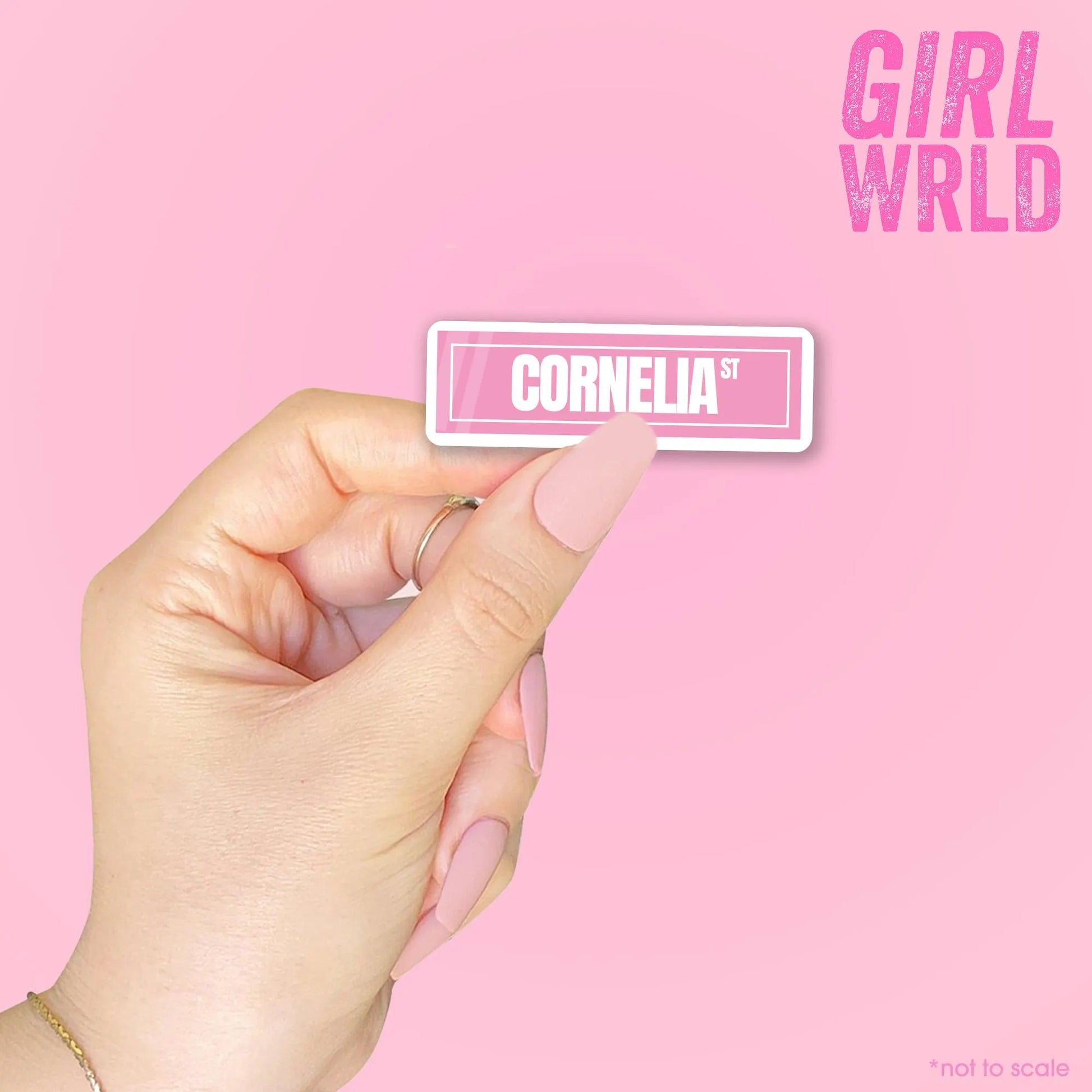 Cornelia Street Sticker // Kindle, E-Reader sticker, Laptop Sticker,Girly decal, Waterproof, iPad stickers