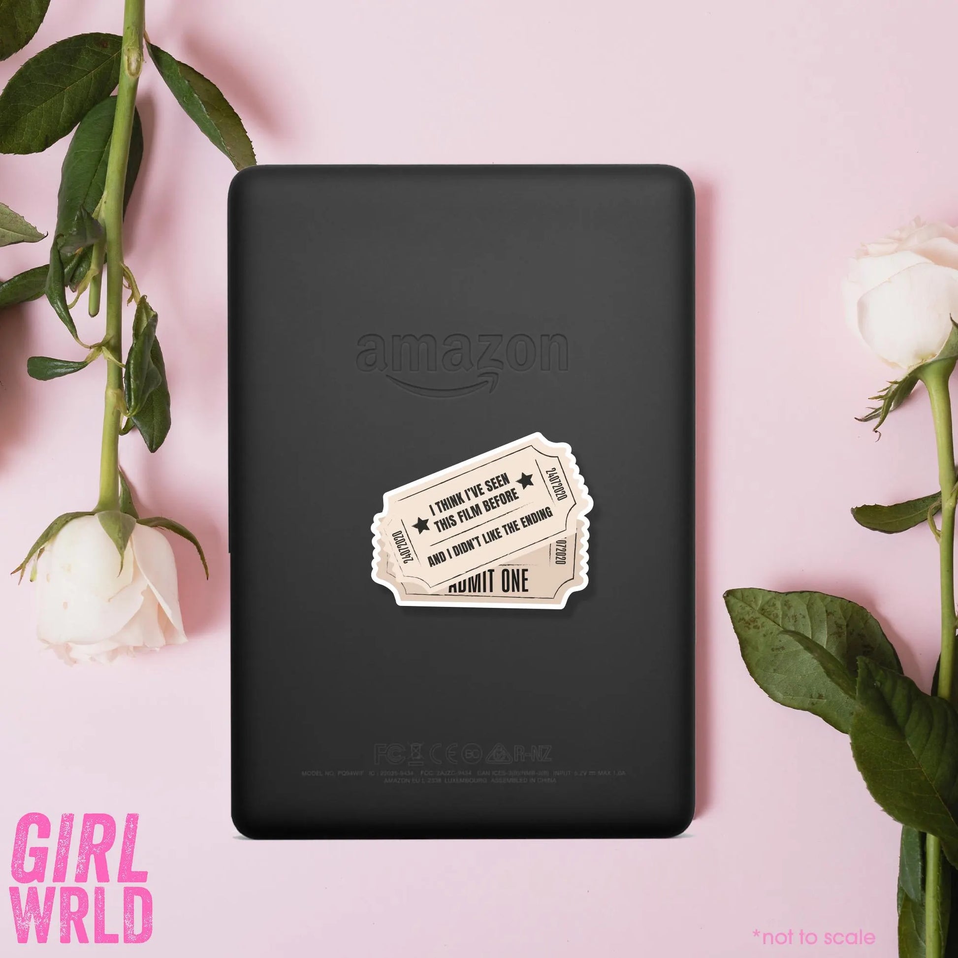 Exile Sticker// Kindle, E-Reader sticker, Laptop Sticker,Girly decal, Waterproof, iPad stickers