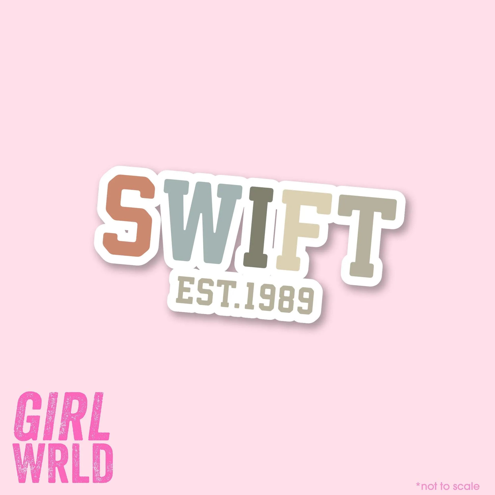 1989 Sticker// Kindle, E-Reader sticker, Laptop Sticker,Girly decal, Waterproof, iPad stickers