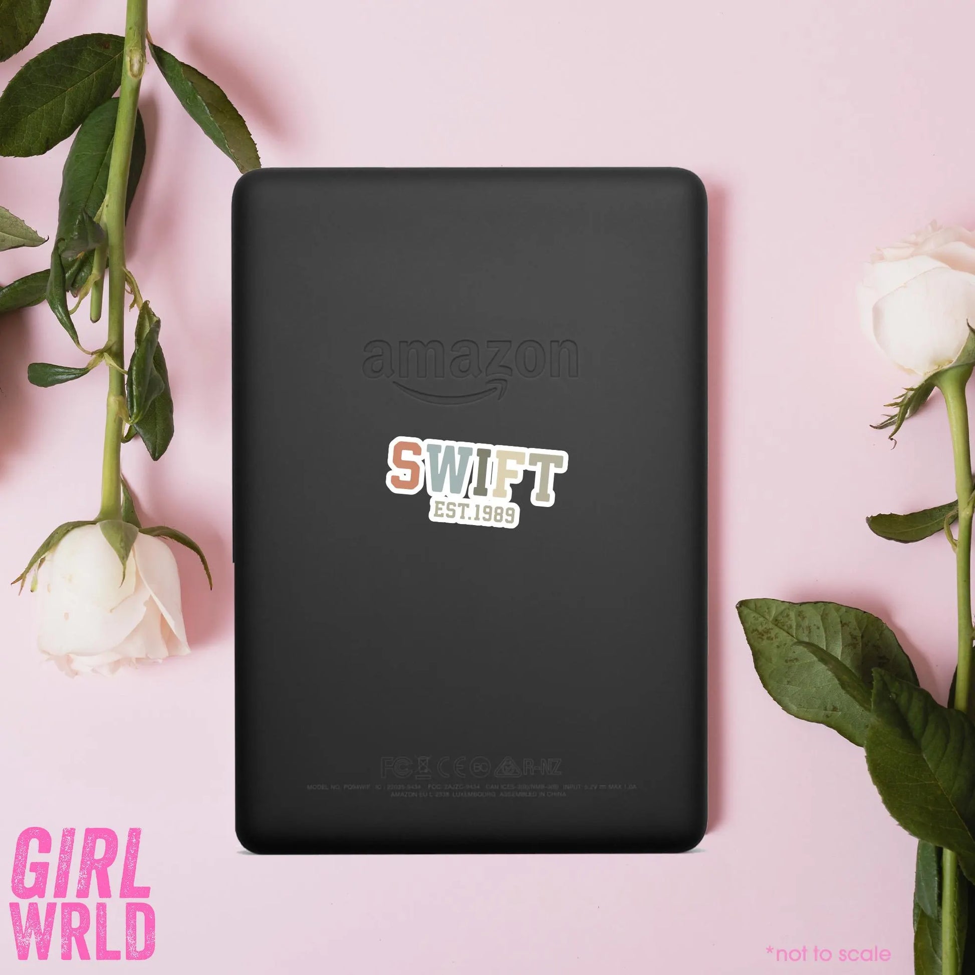 1989 Sticker// Kindle, E-Reader sticker, Laptop Sticker,Girly decal, Waterproof, iPad stickers
