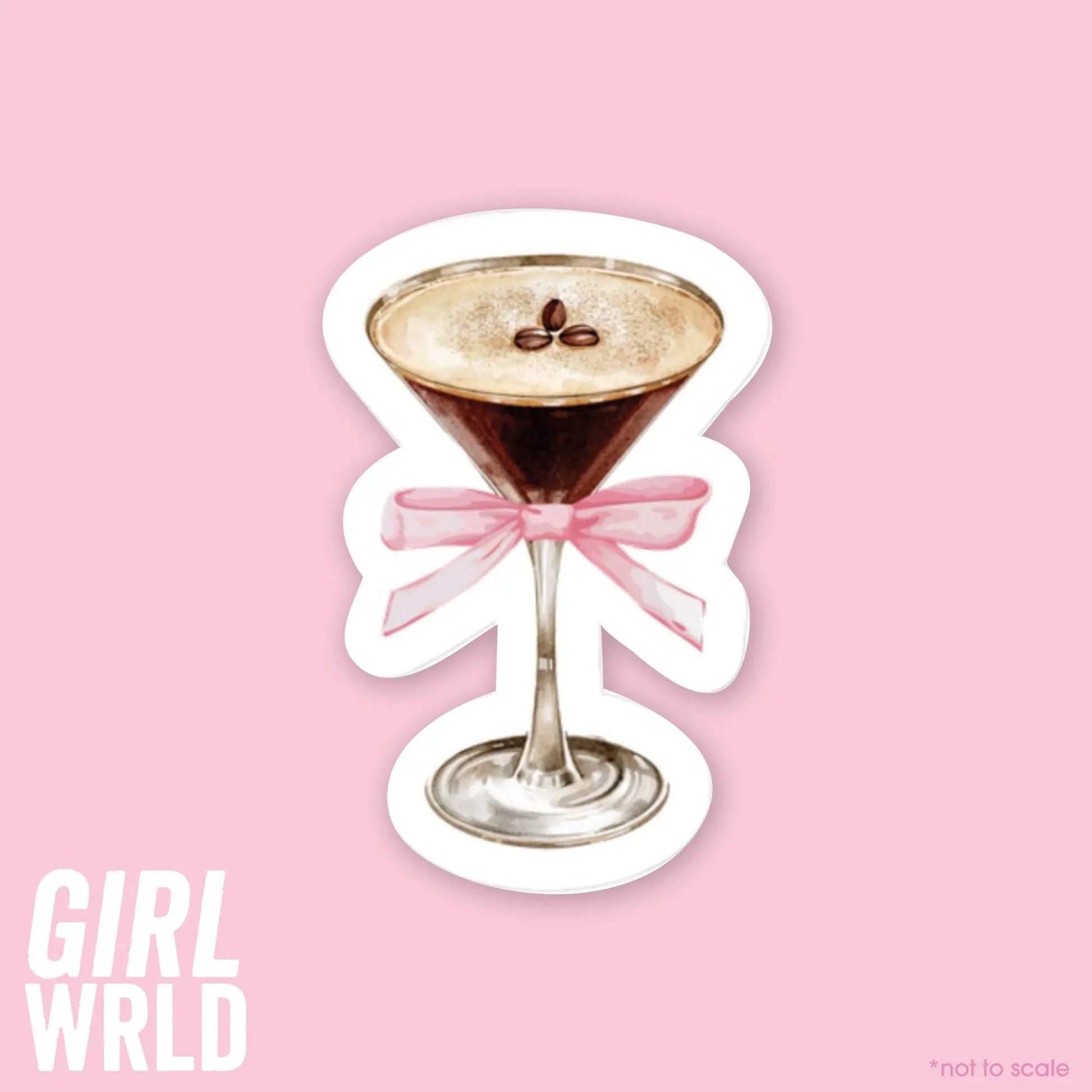 Espresso Sticker// Kindle, E-Reader sticker, Laptop Sticker,Girly decal, Waterproof, iPad stickers