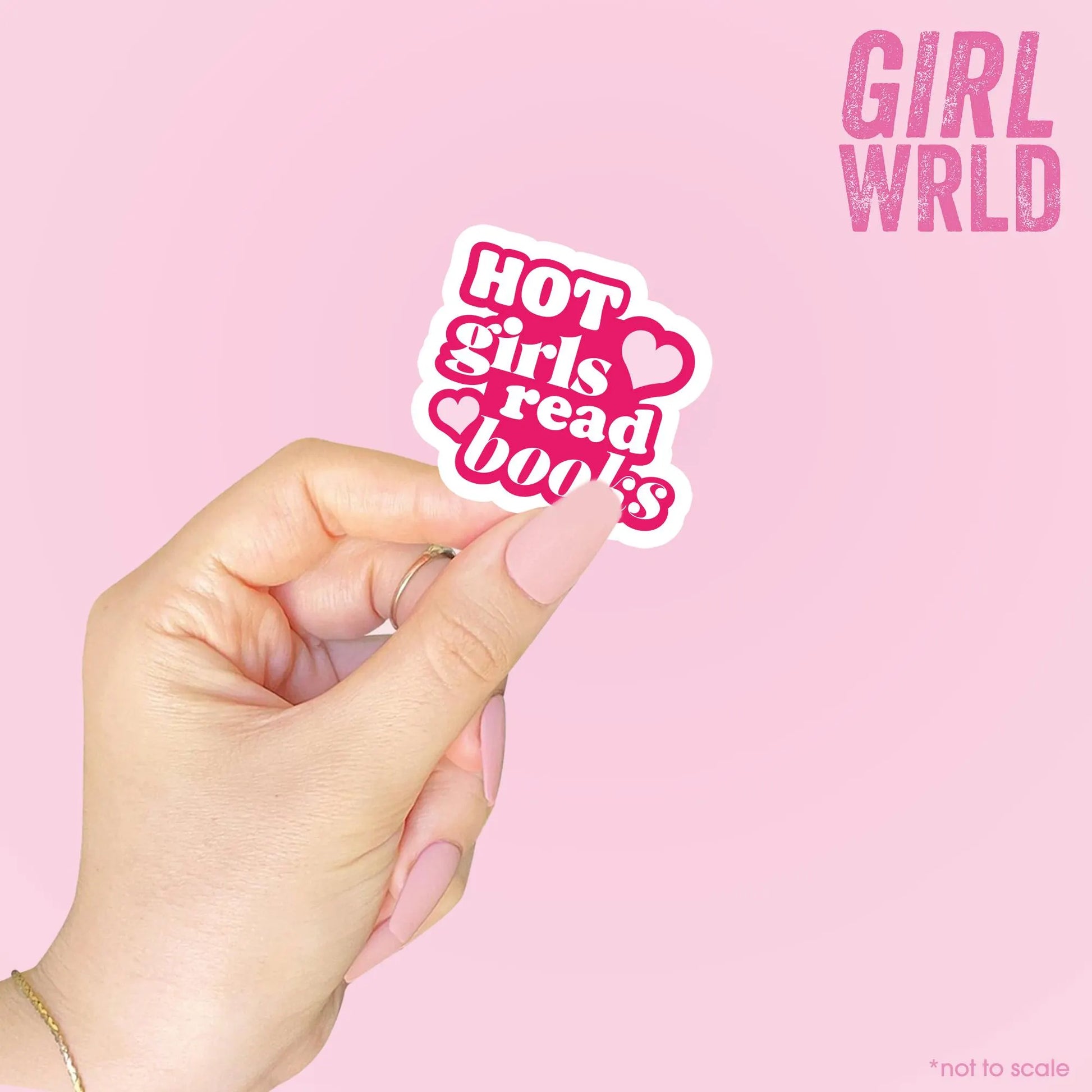 Hot Girls Read Books Unique Sticker, Girly decal, Waterproof, iPad stickers, Kindle Sticker, Girl Accessory, Gift