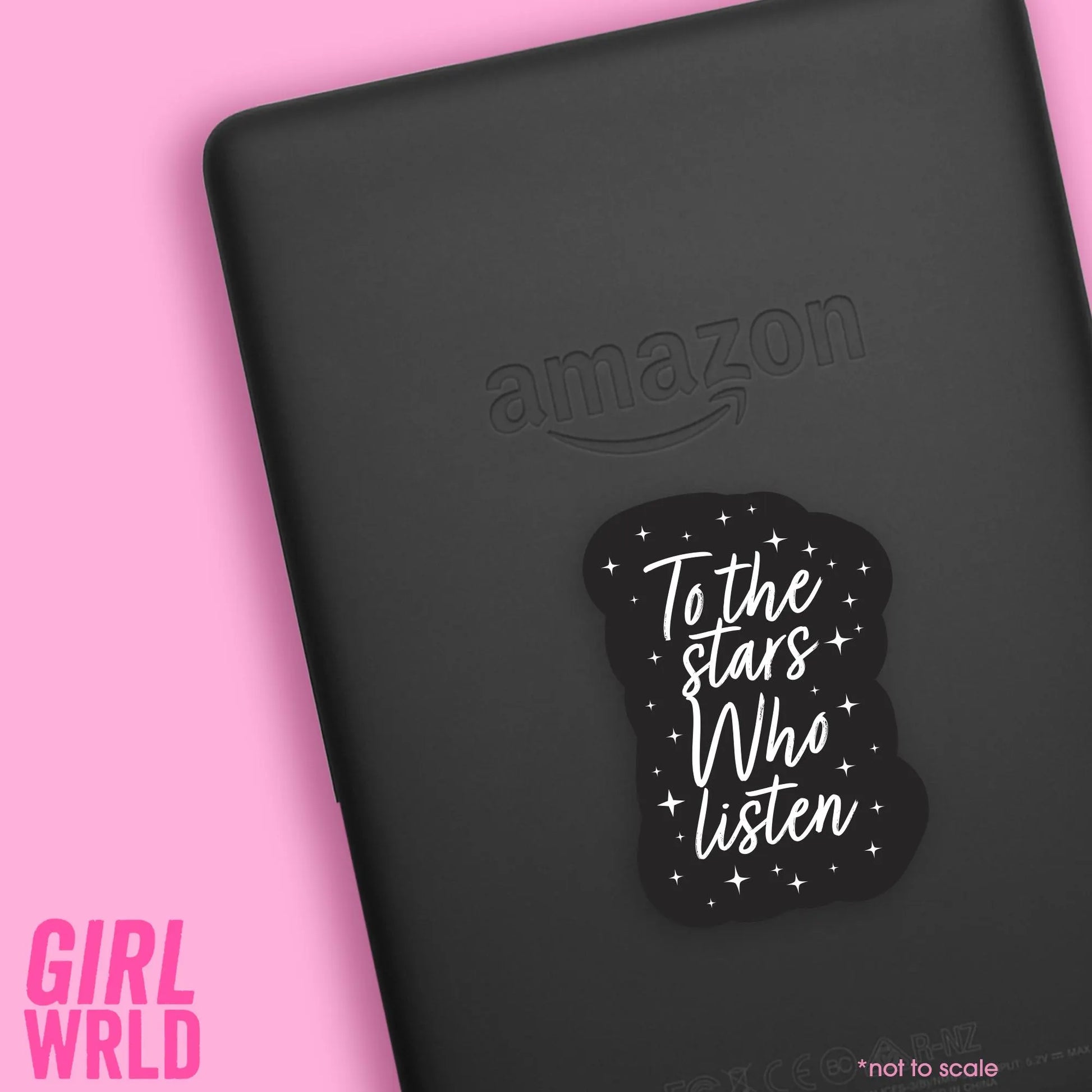 ACOTAR To The Stars Sparkly Sticker // Kindle, E-Reader sticker, Laptop Sticker,Girly decal, Waterproof, iPad stickers