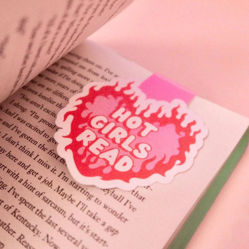 Hot Girls Read Pink Magnetic Bookmark
