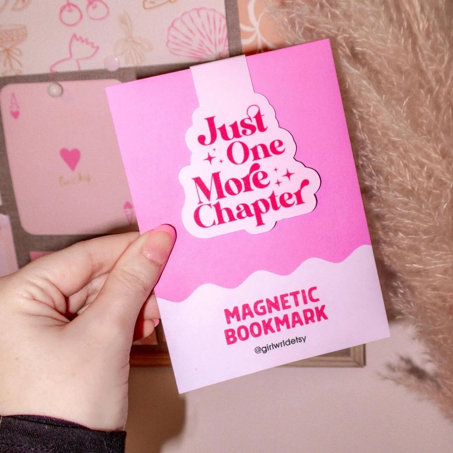 Just One More Chapter Magnetic Bookmark