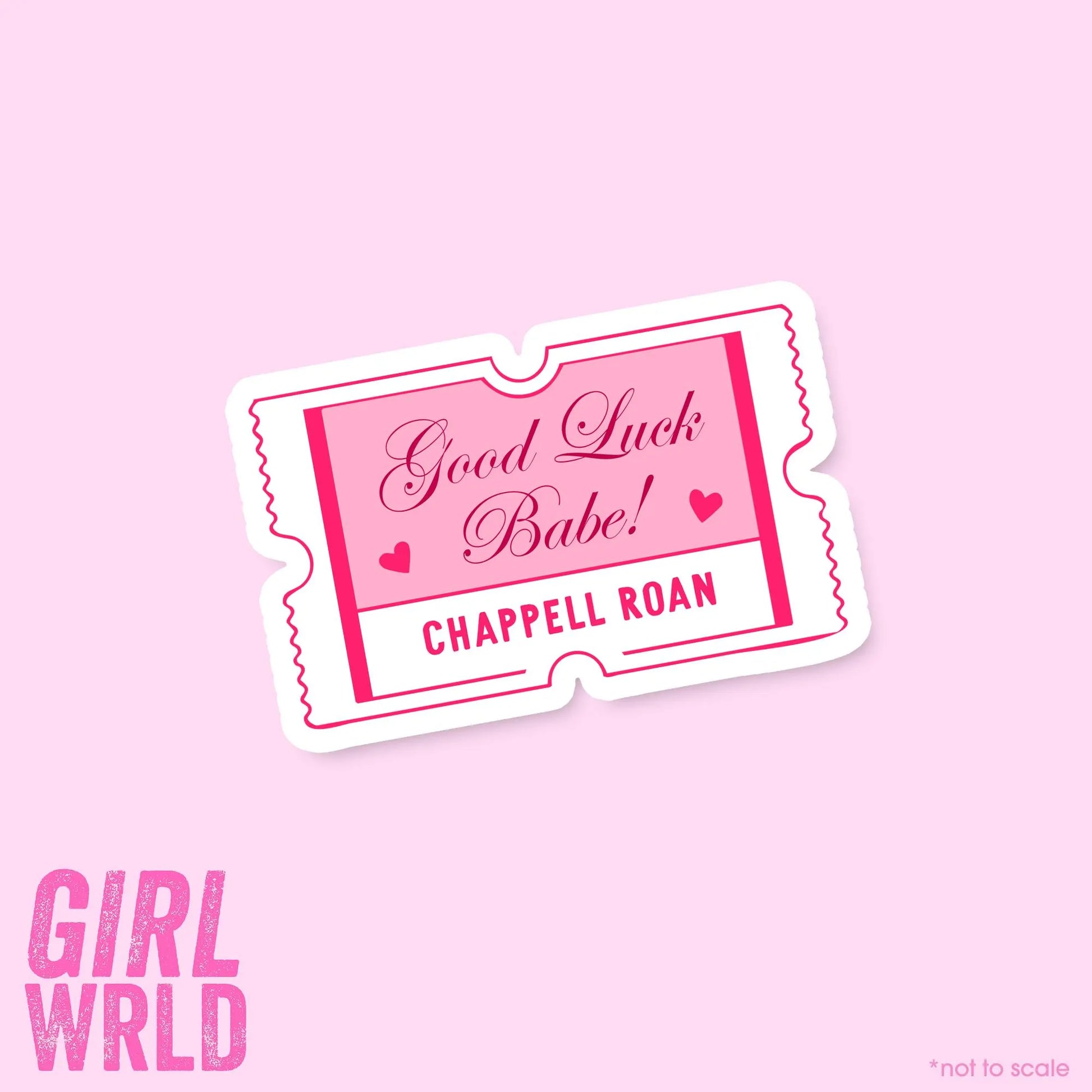 CHAPPELL ROAN Good Luck Babe Sticker // Kindle, E-Reader sticker, Laptop Sticker,Girly decal, Waterproof, iPad stickers