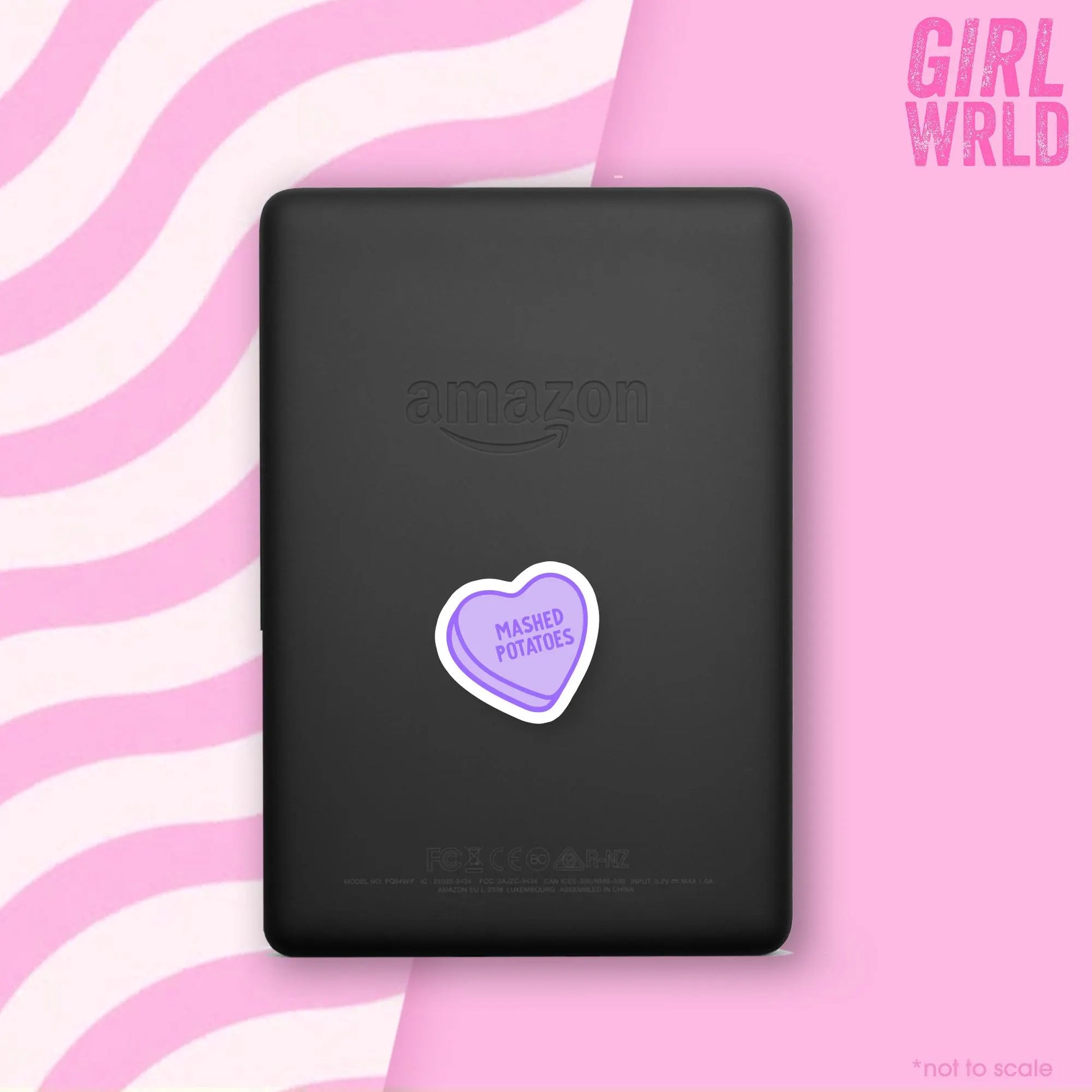 Funny Mashed Potatoes Sticker, Y2K E-Reader Sticker, Girly decal, Waterproof, iPad stickers, Kindle Sticker, Girl Accessory, Gift