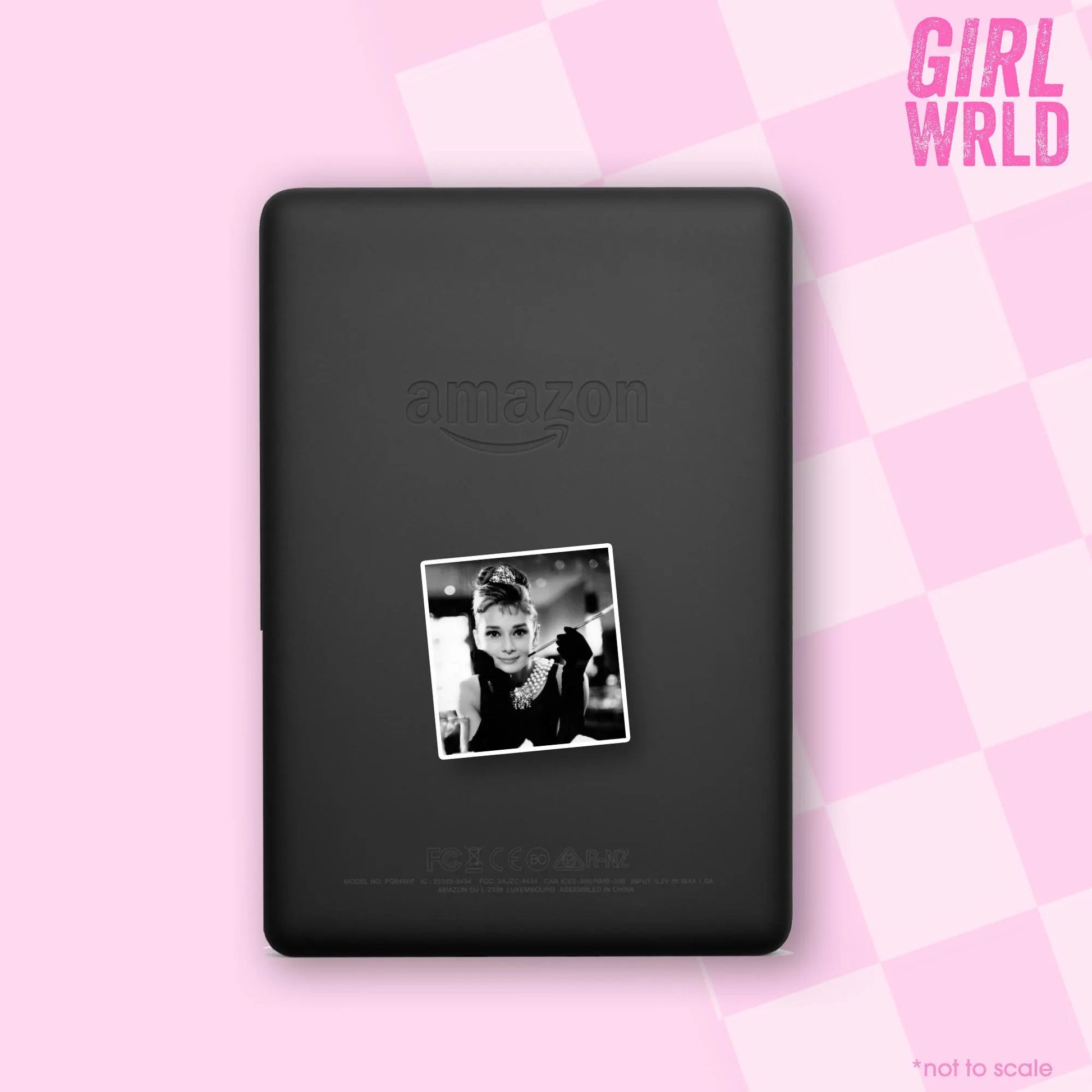 Classic Audrey Hepburn Breakfast at Tiffanys Sticker, Girly decal, Waterproof, iPad stickers, Kindle Sticker, Girl Accessory, Gift