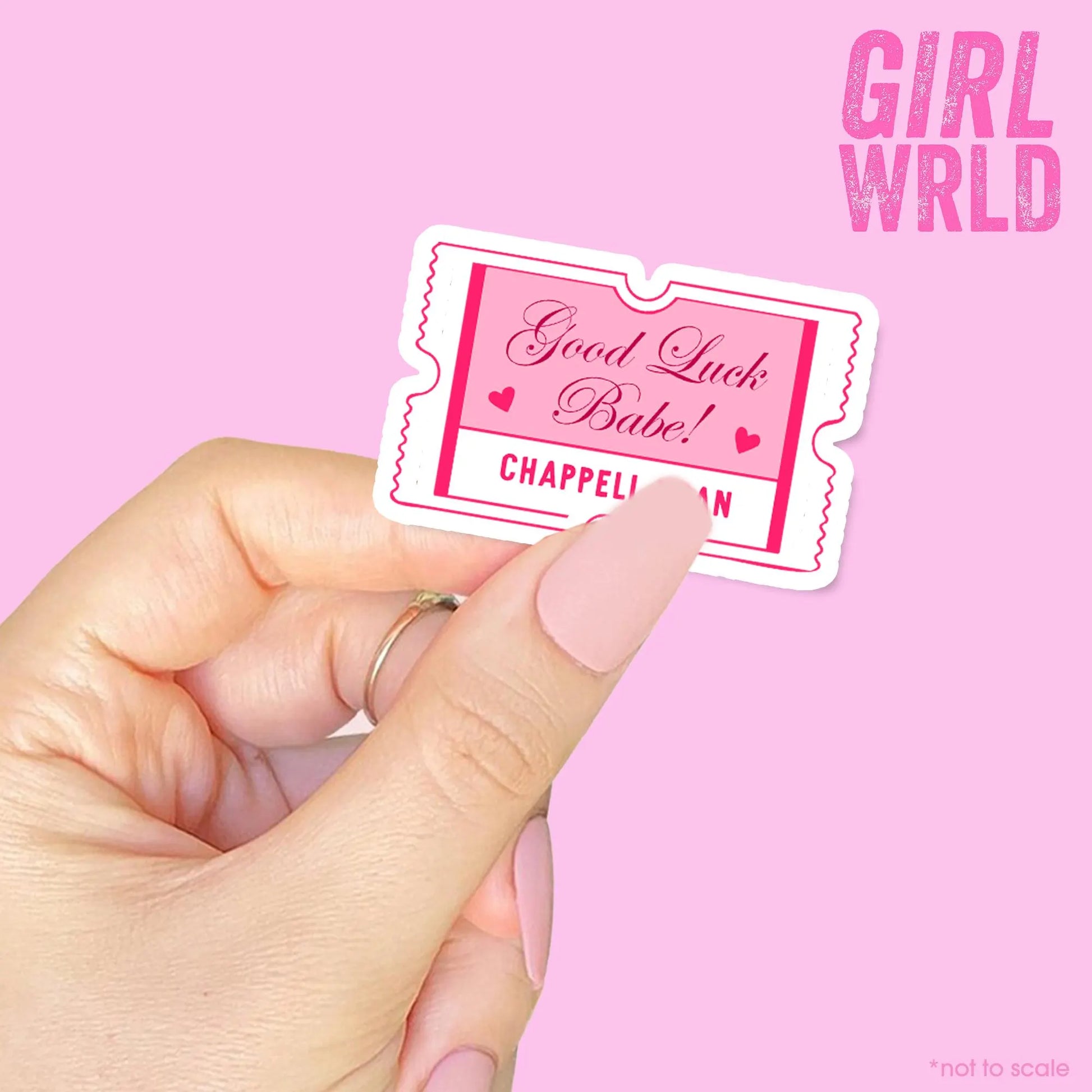 CHAPPELL ROAN Good Luck Babe Sticker // Kindle, E-Reader sticker, Laptop Sticker,Girly decal, Waterproof, iPad stickers
