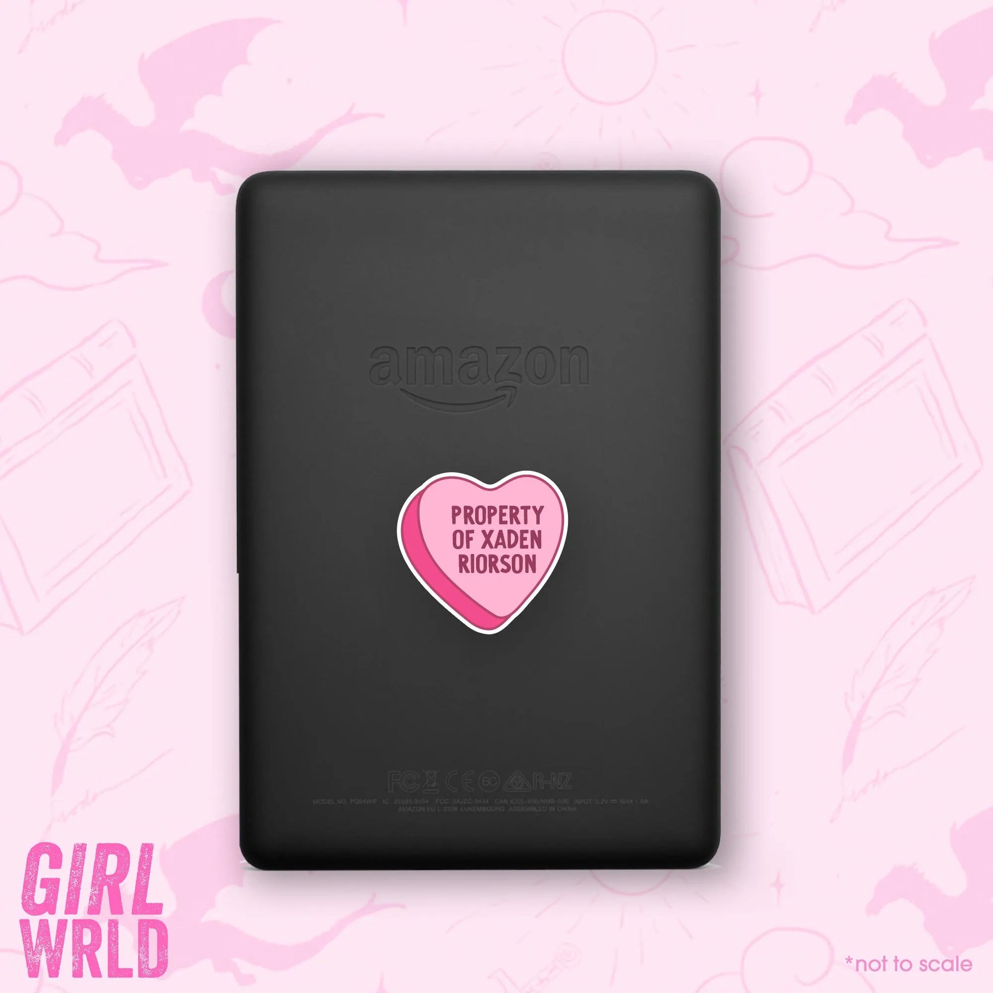 Funny Fourth Wing Sticker, Xaden Riorson Sticker, E-Reader decal, Waterproof, iPad stickers, Kindle Sticker, Girl Accessory, Gift