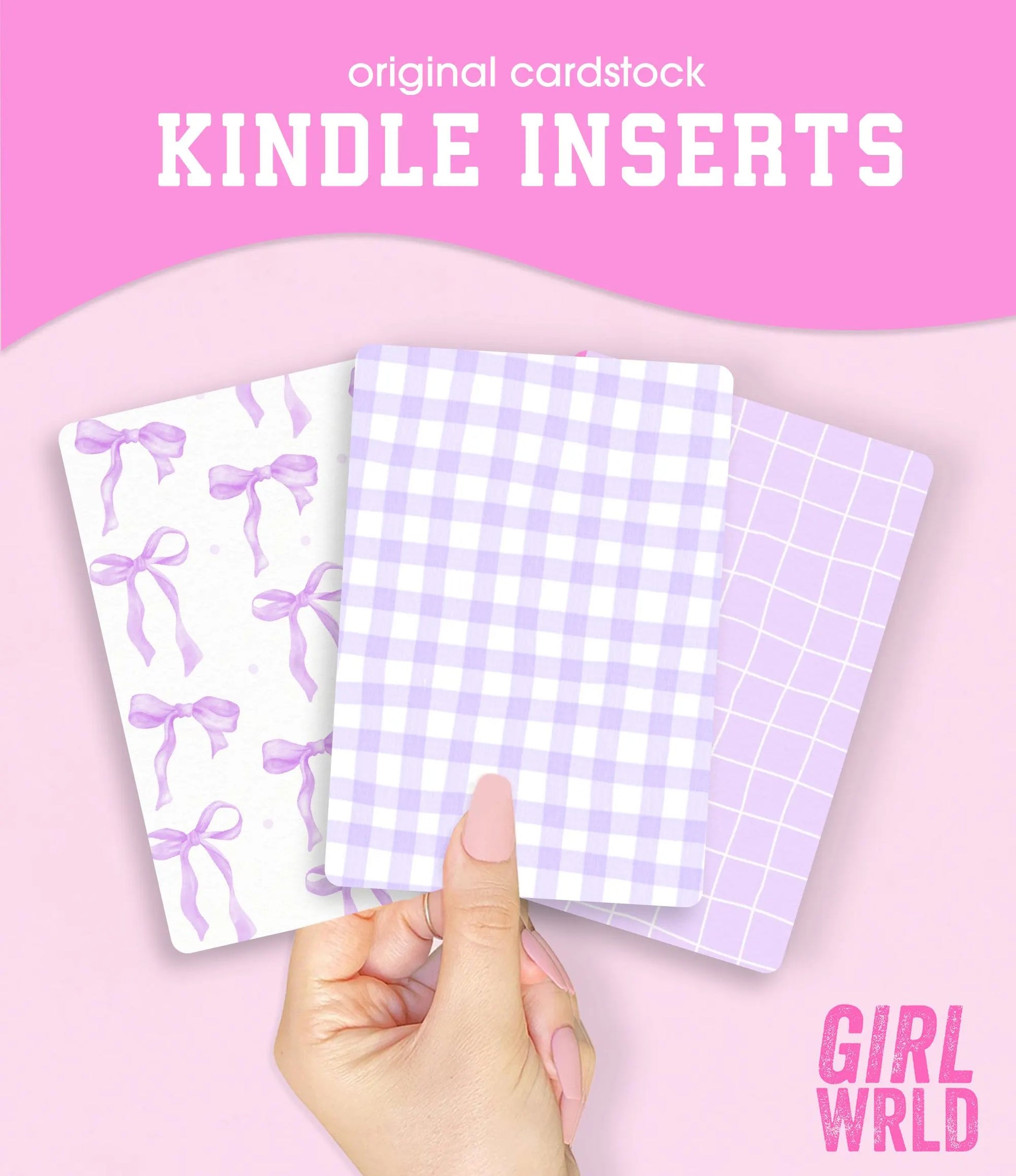 Purple Kindle Inserts