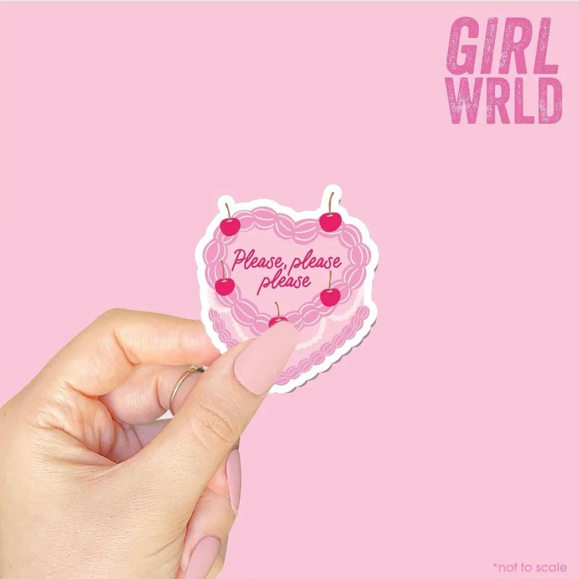 Sabrina Please Inspired Sticker // Kindle, E-Reader sticker, Laptop Sticker,Girly decal, Waterproof, iPad stickers